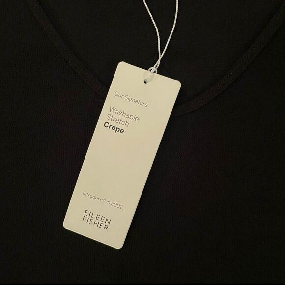 Eileen Fisher washable stretch crepe dress - Picture 4 of 10